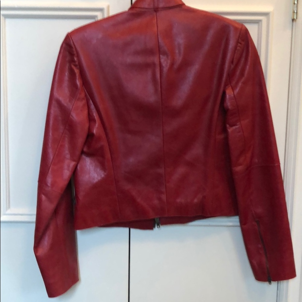 Red leather jacket 🔥🔥 - Picture 3 of 5